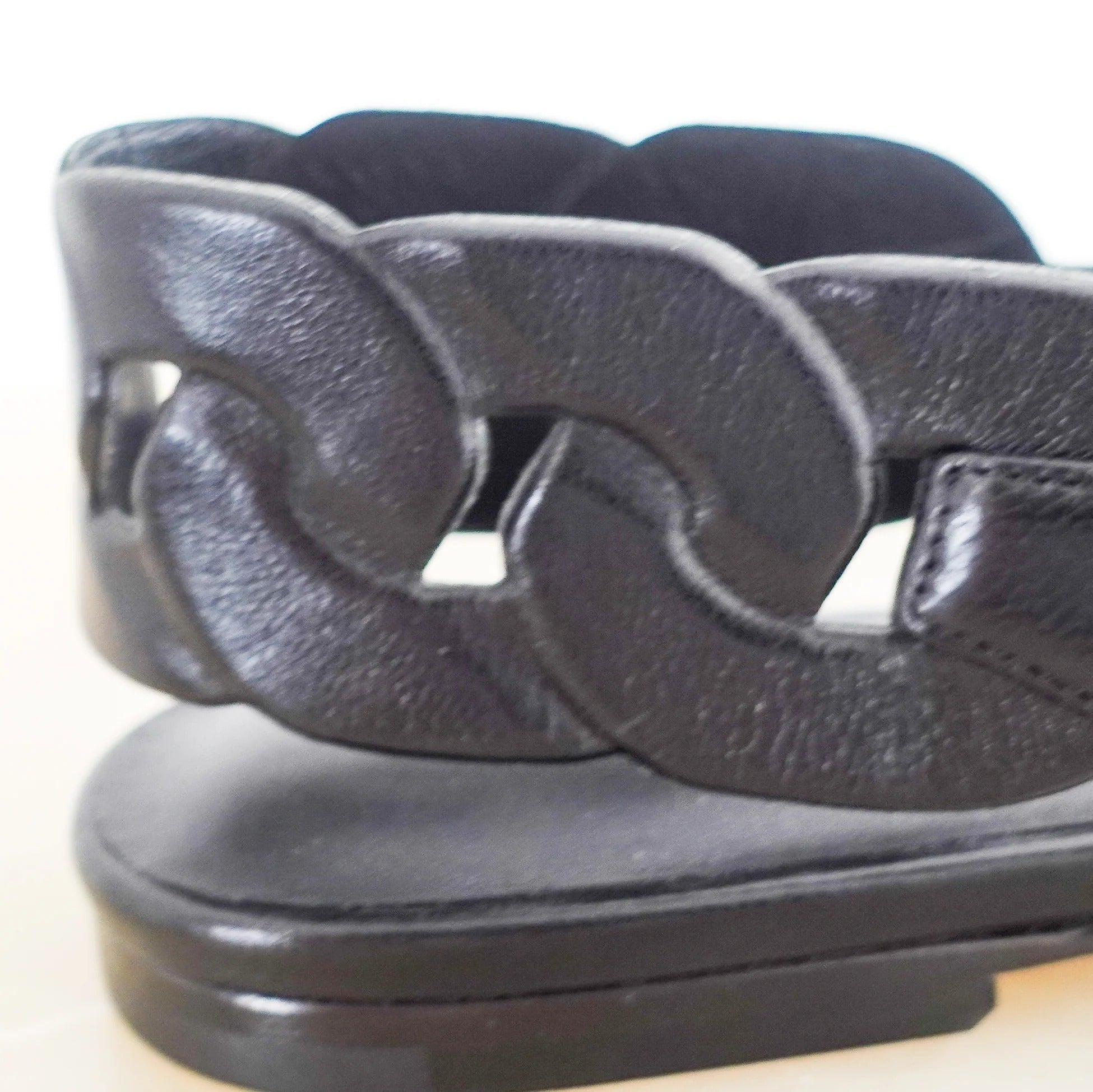 Hermès Gabriela Black Slingback Flats with a Pointed